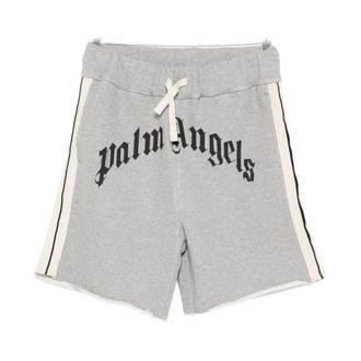 Palm Angels Heren, Korte broeken, Grijs, Maat: L