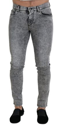 Dolce & Gabbana Slim Fit Acid Wash Jeans
