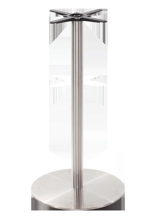 Netfurniture Round stainless steel table base - Large 1050 mm in Silver