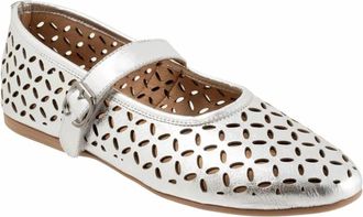 Bueno Womens Kehlani Mary Jane Ballet Flats In Dark Silver