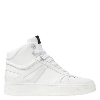 Jimmy Choo London Hawaii High Top Leather Sneakers, Brand Size 34 ( US Size 4 )