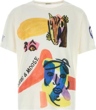 Bode Printed Cotton Oversize Collage T Shirt