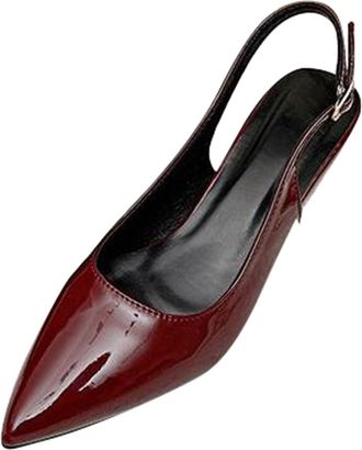 Generic Low Heel Shoes Women Leopard Print Pointed High Heel Temperament Sexy Single Shoes for Women Heels and Pumps (Camouflage, 4.5)