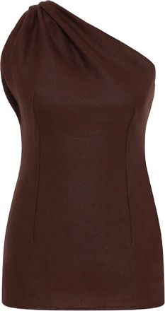 Faithfull The Brand Agua asymmetrische top - Bruin