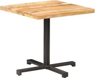 vidaXL Bistro Table Square 80x80x75 cm Rough Mango Wood vidaXL