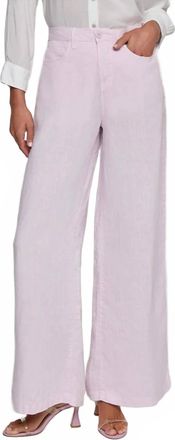 L'agence Amara High Rise Wide Leg Jeans In Icy Lilac