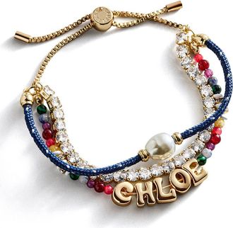 BaubleBar Rowan Semiprecious Custom Layered Bracelet in Blue Multi at Nordstrom