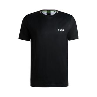 BOSS Slim-fit T-shirt with popcorn stripe fabric