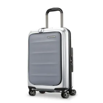 Samsonite Octiv Front Pocket Pro 21 Inch Carry On Spinner in Aluminum Silver at Nordstrom
