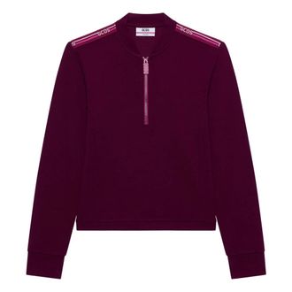 GCDS Trui met ritskraag - Dames - Vesten met rits - Rood - S - Hoodies & sweatvesten