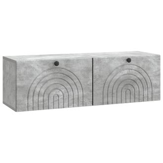 vidaXL Mueble Para Tv De Pared Gris Hormig&oacute;n 98 X 31 X 30 Cm Vidaxl