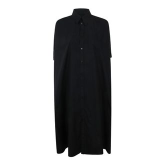 Maison Margiela Shirt Dresses, female, Gray, Size: XS Button-Down Midi Dress