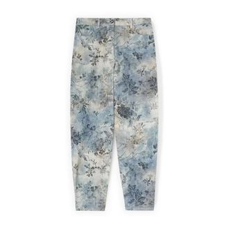 Motivi Jeans, Dames, Blauw, 2Xs, Katoen, Straight Broeken