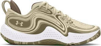 Under Armour Mens UA Spawn 6 Camo Basketball Lace-Up Trainers in Brown - Size UK 7.5