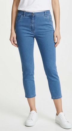 KjBrand 7/8-Hose KJBRAND Betty, Damen, Gr. 44, N-Gr, blau (denim bleached), Denim/Jeans, Obermaterial: 71% Baumwolle, 25% Polyester, 4% Elasthan, unifarben, r