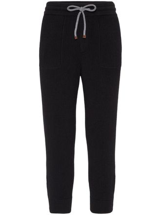 Brunello Cucinelli Kasjmier trainingsbroek - Zwart