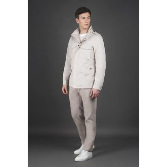 Moorer MenS Light Beige Field Jacket, Size 48