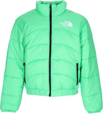 The North Face High Neck Donsjas - Heren - Ski Jassen - Groen - XL - Polyester - Fitness
