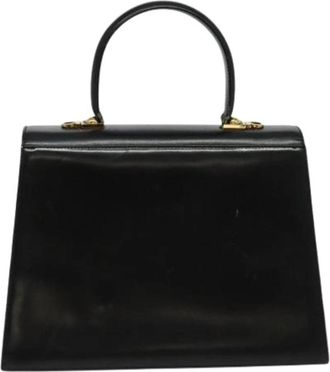 Ferragamo Tweedehands leren handtassen - Dames - Vintage Handtas - Zwart - ONE Size - Leer - Vintage