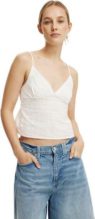 Cotton On Womens The Daydream Cami in White Broderie at Nordstrom, Size 12