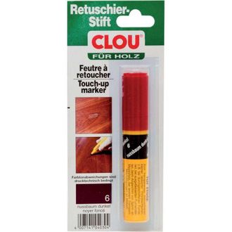 Clou Clou - Rotulador De Retocar Para Madera Nr. 6 Nogal Oscuro (por 4)