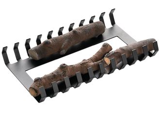 Planika Planika - Senso Grate+logs, Juego De Troncos Decorativos Con Rejilla Para Chimenea De Bioetanol, Para Un Efecto De Llama M&aacute;s Realista Y Natural