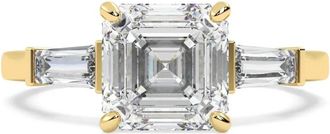 Tilla 14K yellow gold Asscher lab-grown diamond ring - women - 14kt Yellow Gold/Lab Grown Diamond - 5