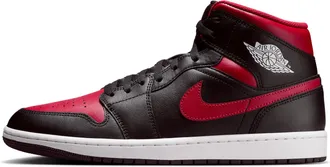 Nike Jordan Mens Air Jordan 1 Mid Shoes in Black | DQ8426-067