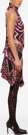 Pucci Labirinto Printed Silk Tank Top - Black