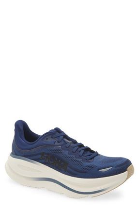 Hoka One One Bondi 9 Running Shoe in Midnight Blue /Varsity Navy at Nordstrom, Size 10.5