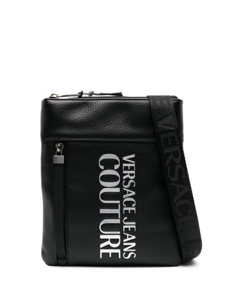 Versace Jeans Couture Borsa messenger con placca logo - Nero