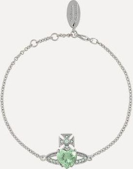 Vivienne Westwood Ariella Bracelet Silverlight-green-cz-chrysolite-crystal Brass Women