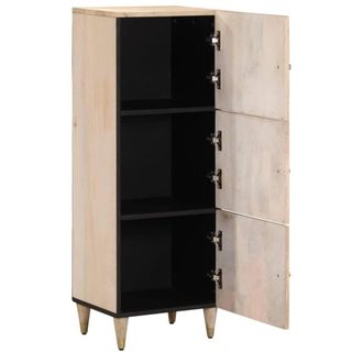 Berkfield Home Highboard 40x33x110 cm Solid Wood Mango in Brown | Size: 40 x 33 x 110 cm