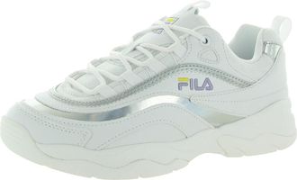 Fila Fila Ray LM Lace-Up White Synthetic Womens Trainers 1010682.01R