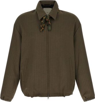 Song for the Mute Jassen, Heren, Bruin, XL, Leer, Slim Coach Jacket