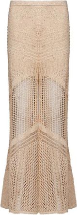 Mes Demoiselles... Broeken - Dames - Maxi Rokken - Beige - S - Katoen - Rokken