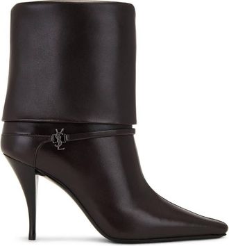 Saint Laurent Smooth Leather Niki Boots, Brand Size 35 ( US Size 5 )