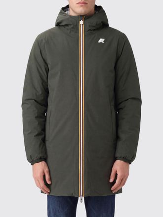K-Way Giacca a vento Jacob reversibile e impermeabile con cappuccio