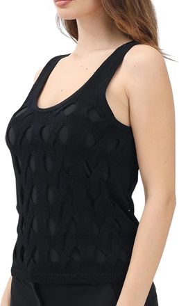 Pinko Black Viscose Nylon Top