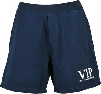 Dsquared2 Korte Broeken, Heren, Blauw, L, Katoen, Bermuda van sweaterstof