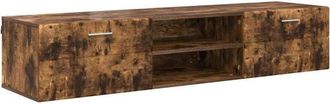 vidaXL Wooden Cabinet Smoked Oak 150 x 39 x 30 cm Engineered Wood vidaXL