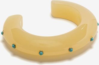 Lizzie Fortunato Manschette mit Cabochons Ridge Dotted Lemon