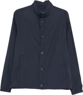 Herno Kort Jasje met Knopen - Heren - Zomerjassen - Blauw - L - Jassen