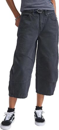 Vans Blaire Cropped Barrel Pants - Dames - Cropped Jeans - Zwart - W29 - Katoen - Jeans