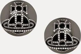 Vivienne Westwood Lennie Earrings Ruthenium-white-cz Cubic Zirconia Women