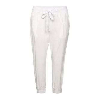 Kaffe Pantaloncini capri in cotone morbido gesso - - Trousers - Donna - Bianco - XS