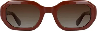 Longchamp Brown Gradient Geometric Ladies Sunglasses LO794S 847 52