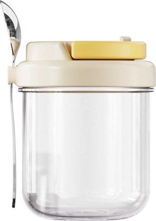 OEM Recipientes Para Yogur Con Tapa, Vaso De Desayuno Herm&eacute;tico Y A Prueba De Fugas De 430 Ml Con Cuchara Incluida, Ensaladas, Snacks Y Parfaits