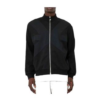 John Richmond Zip-throughs, male, Black, Size: 2XL Felpa