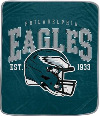 Pegasus Sports Philadelphia Eagles Nfl Team Vintage Helmet Fleece Throw
